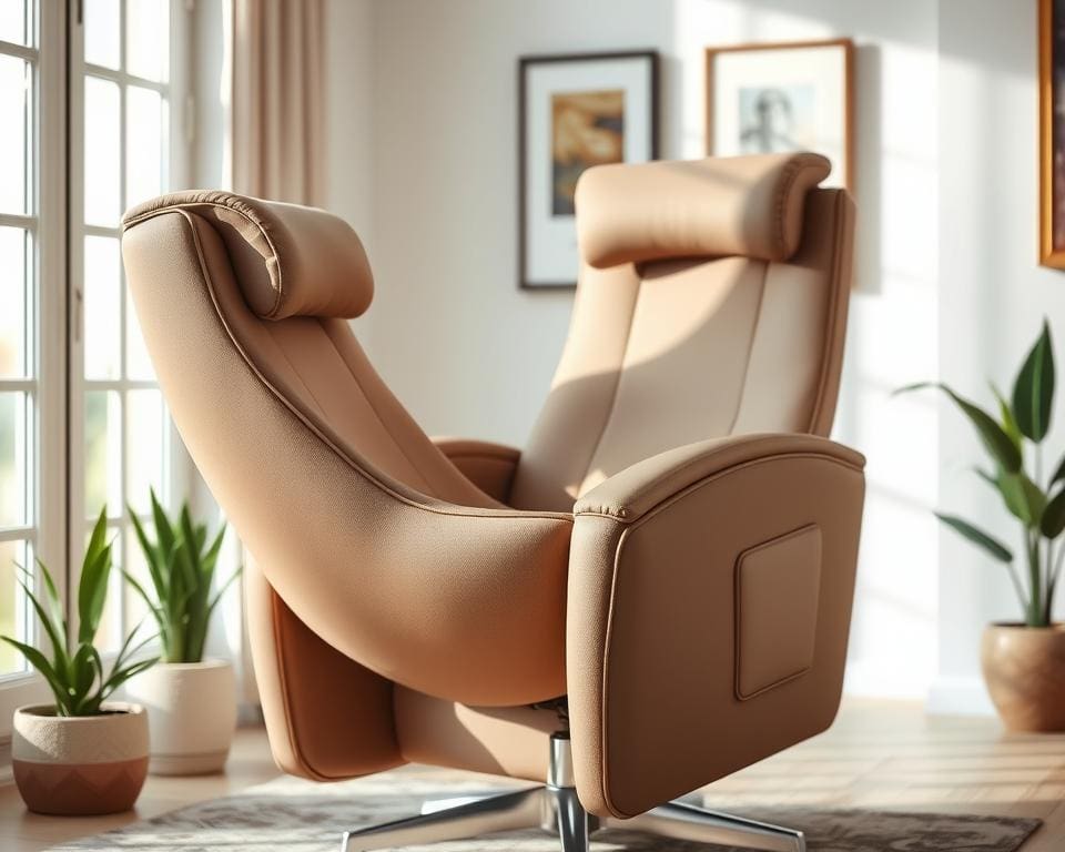 ergonomische fauteuil met hoofdsteun