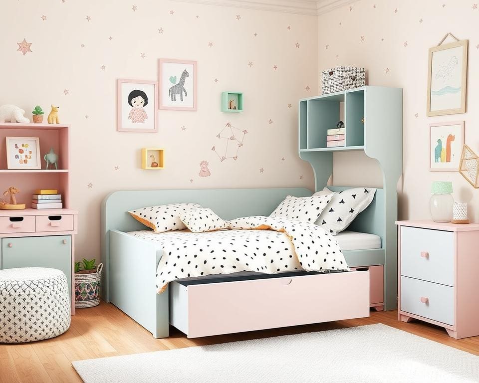 populaire stijlen opbergmeubilair kinderbed