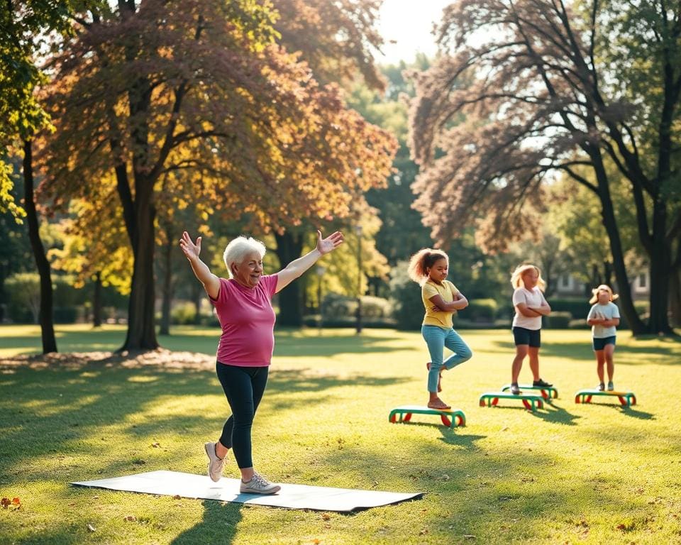 Balans trainen voor ouderen en evenwichtstraining voor kinderen