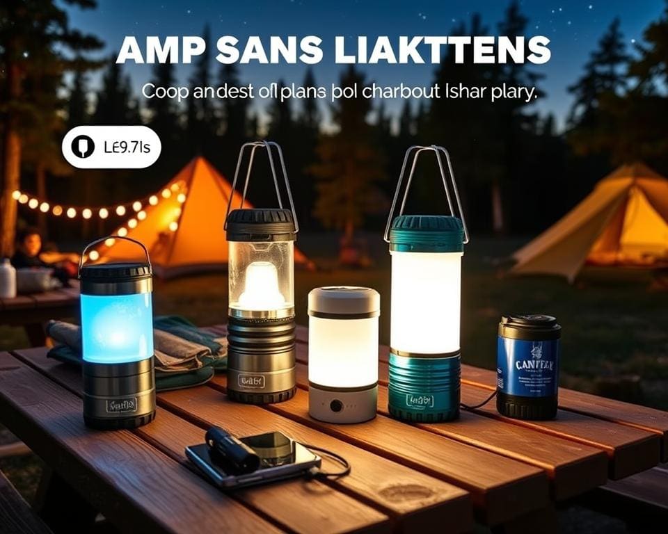 Handige campinglampen met USB-oplaadfunctie