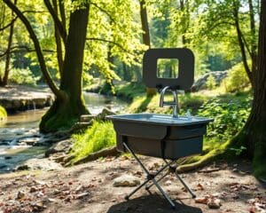 Opvouwbare wastafels voor kamperen