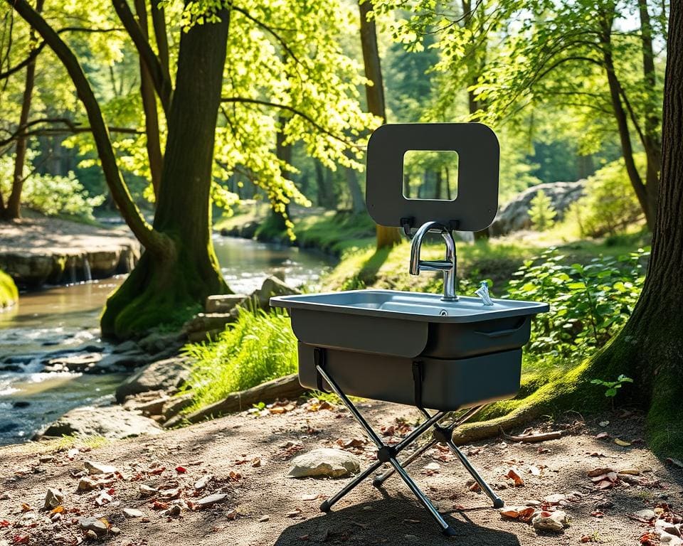 Opvouwbare wastafels voor kamperen