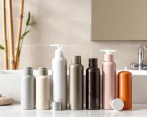 Reisshampoo-flacons met navulbare dop