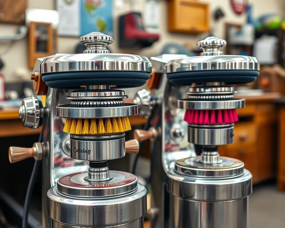 Schoenpoetsmachines met dubbele borstels