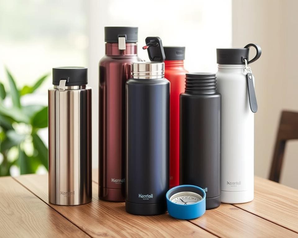 Thermoskannen met ingebouwde schenktuit