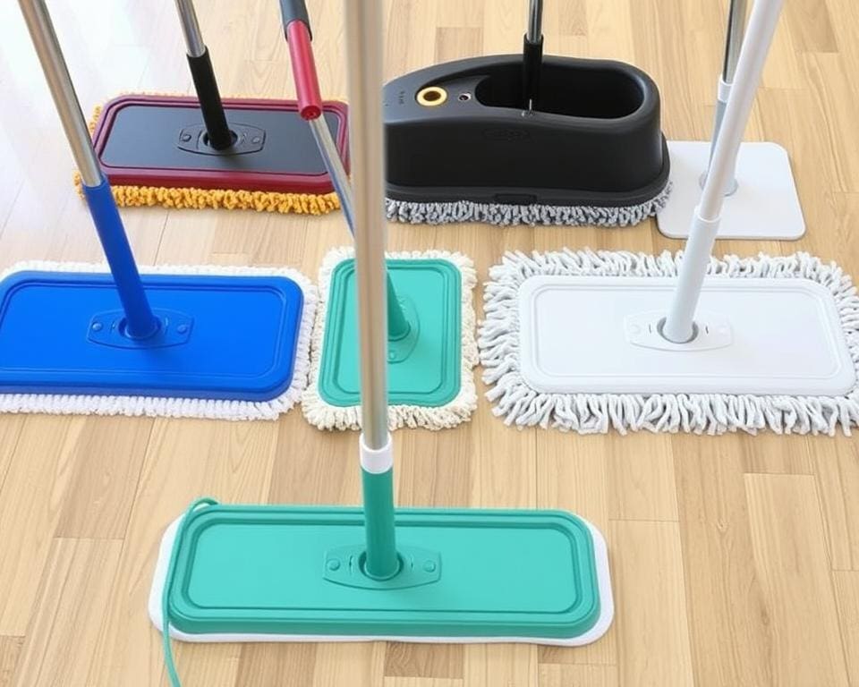 Vloermoppen met verstelbare stelen