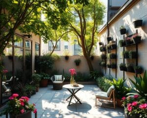 Hoe maak je een kleine tuin optisch groter?