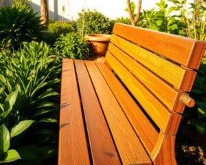Hoe onderhoud je een houten buitenbank?