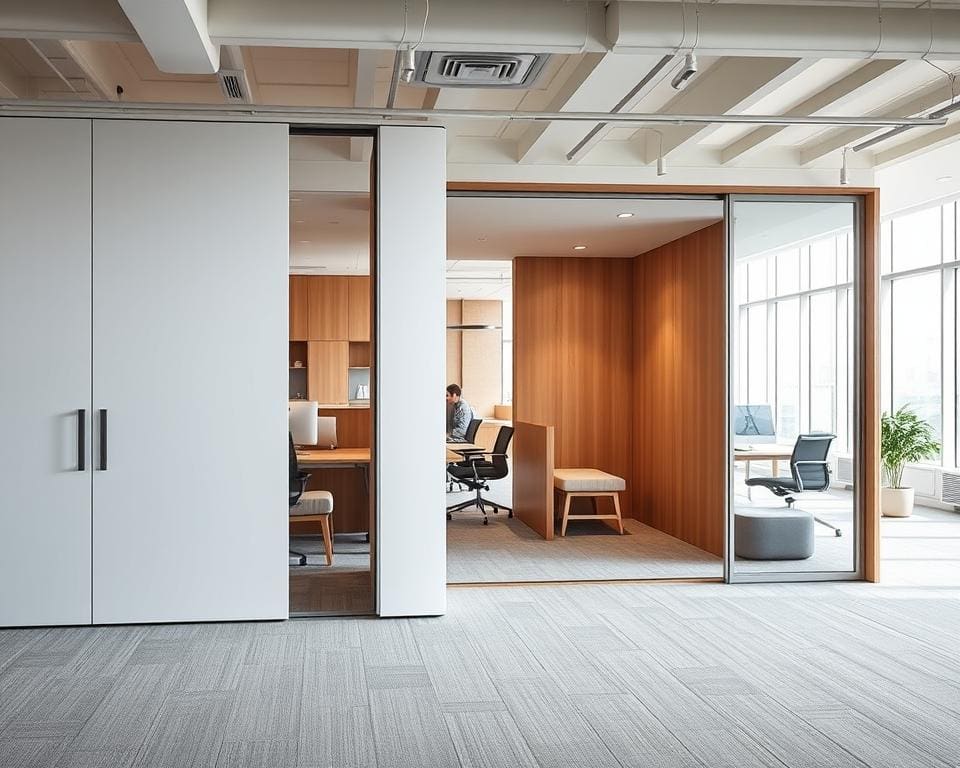 Mobiele wanden voor een flexibele en multifunctionele ruimte-indeling