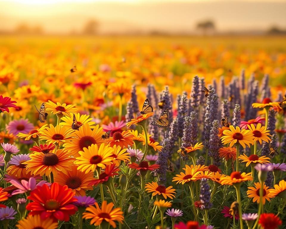 Welke bloemen trekken vlinders en bijen aan?