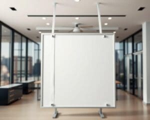 Kan ik posterborden huren met klittenband?