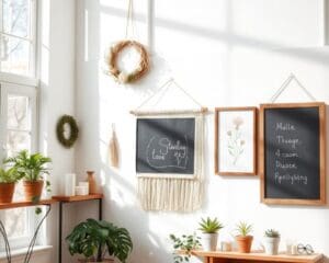 Wat zijn leuke wanddecoraties zonder gaten?