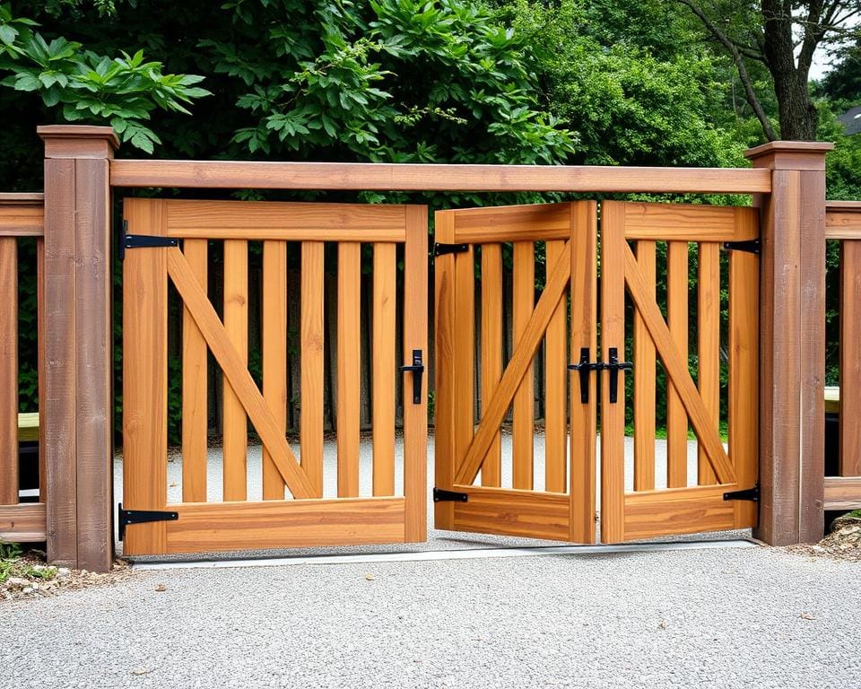 houten draaipoorten