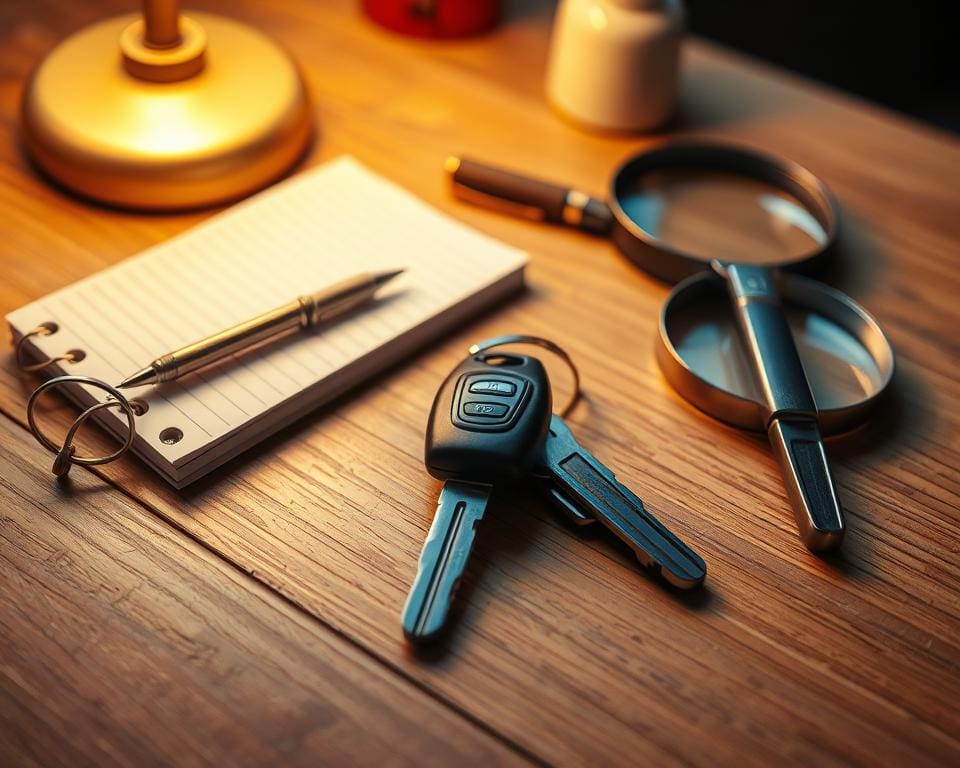 Wat zijn de stappen bij verloren autosleutels zonder reserve?