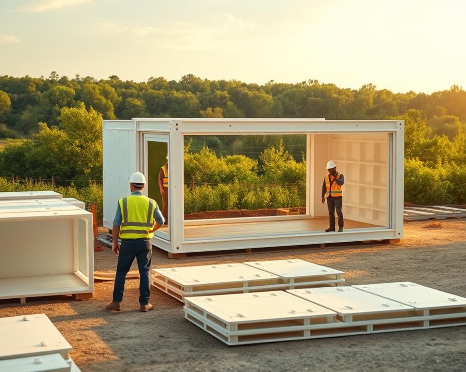 milieuvriendelijk prefabmodule bouwen