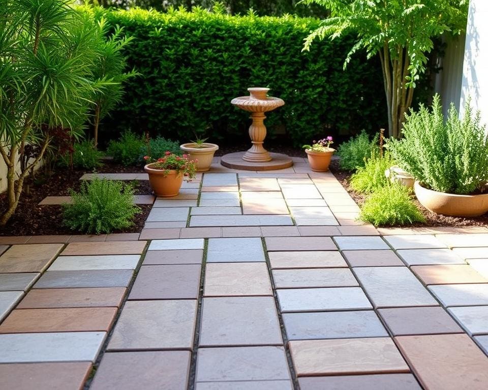 Is sierbestrating geschikt voor kleine tuinen?