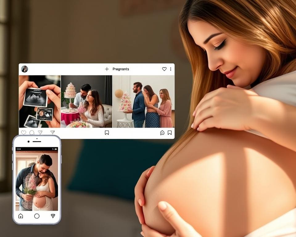 Je zwangerschap delen op social media