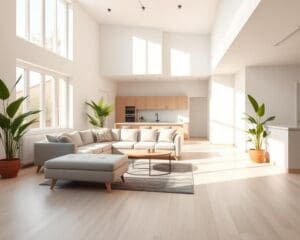 Open woonkamers functioneel indelen