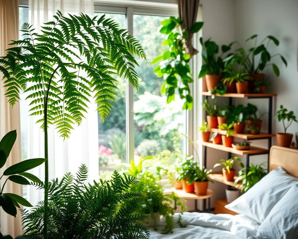 slaapkamer planten
