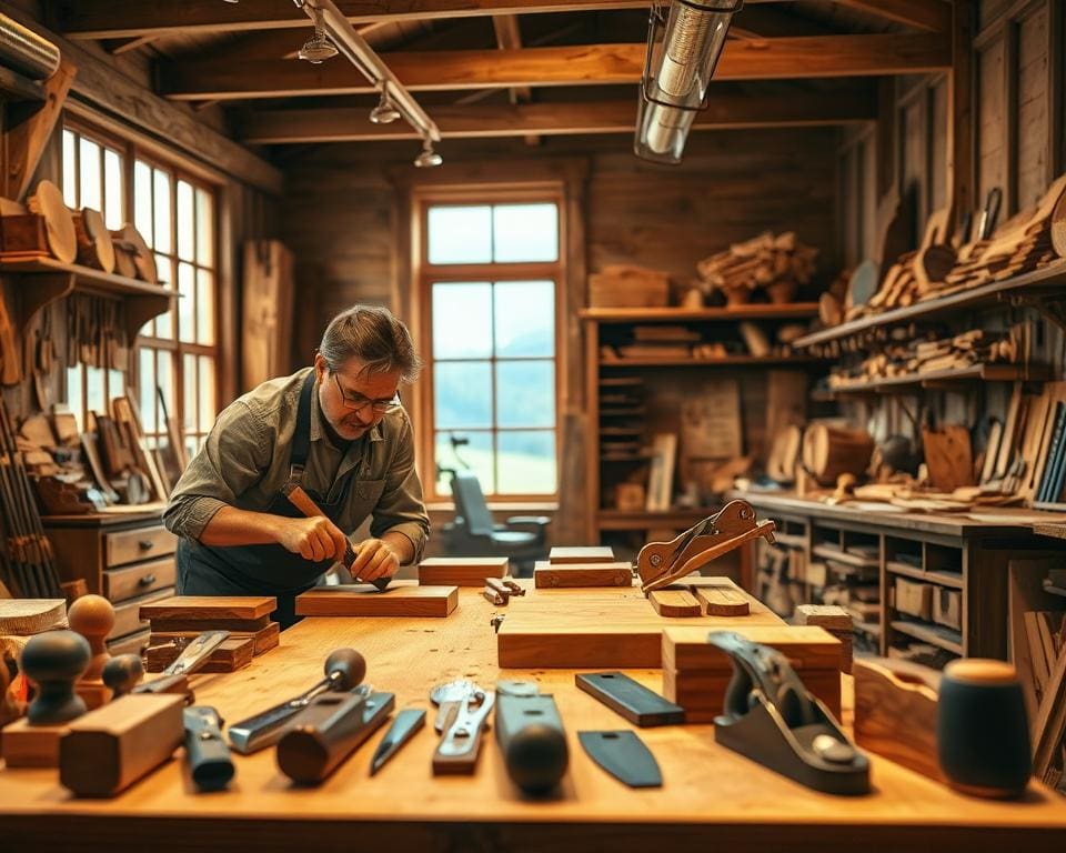 De kunst van werken met hout