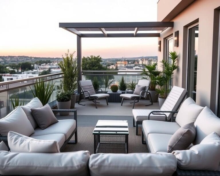 Een balkon dat optimaal benut wordt met slimme meubels