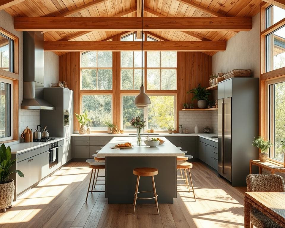 Een keuken die koken en samen eten stimuleert