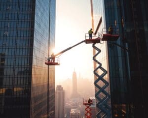 Mobiele werkplatforms voor onderhoud in hoge gebouwen