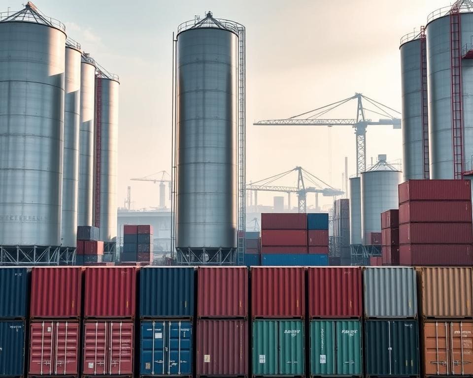 Opslagsilo’s en containers voor bulkmaterialen