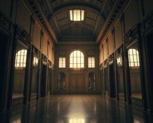 Spiegels die de hal groter laten lijken