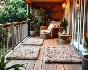 Vloermatten die een balkon extra comfortabel maken