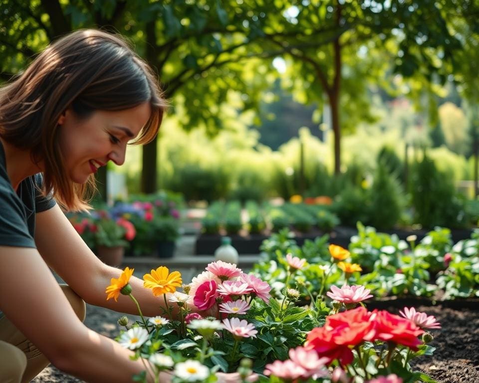 Werken in de tuin als ontspannende bezigheid