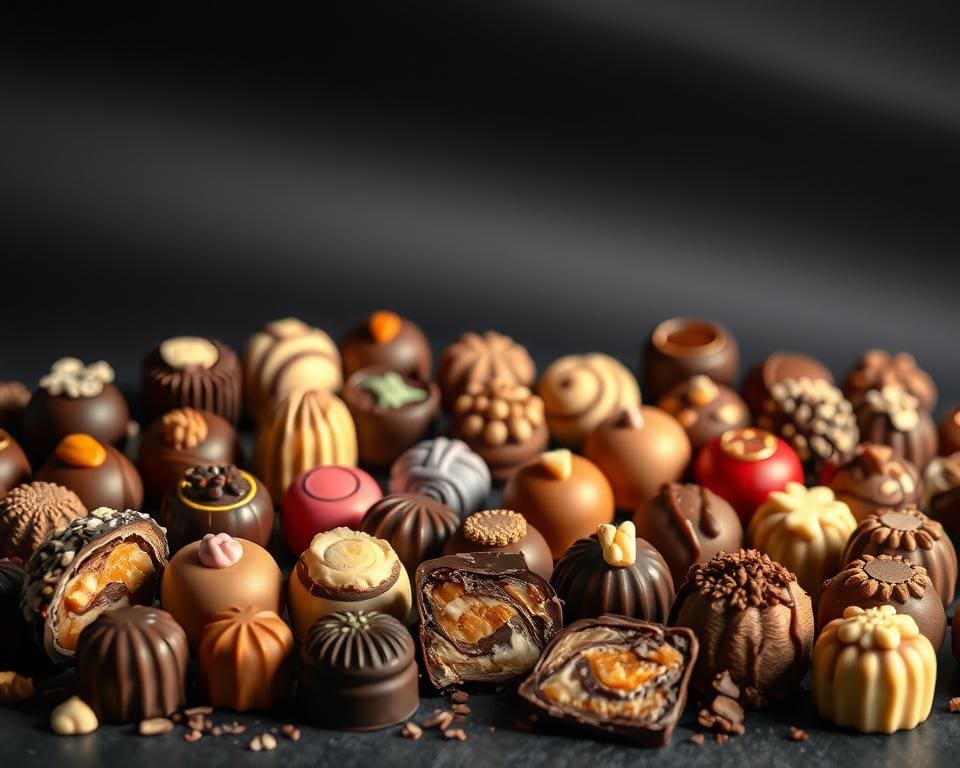 pralines en hun soorten en ingrediënten