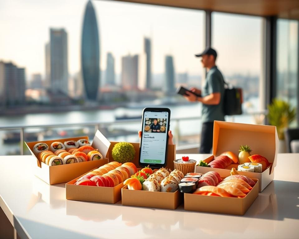 sushi bezorgdiensten Nederland