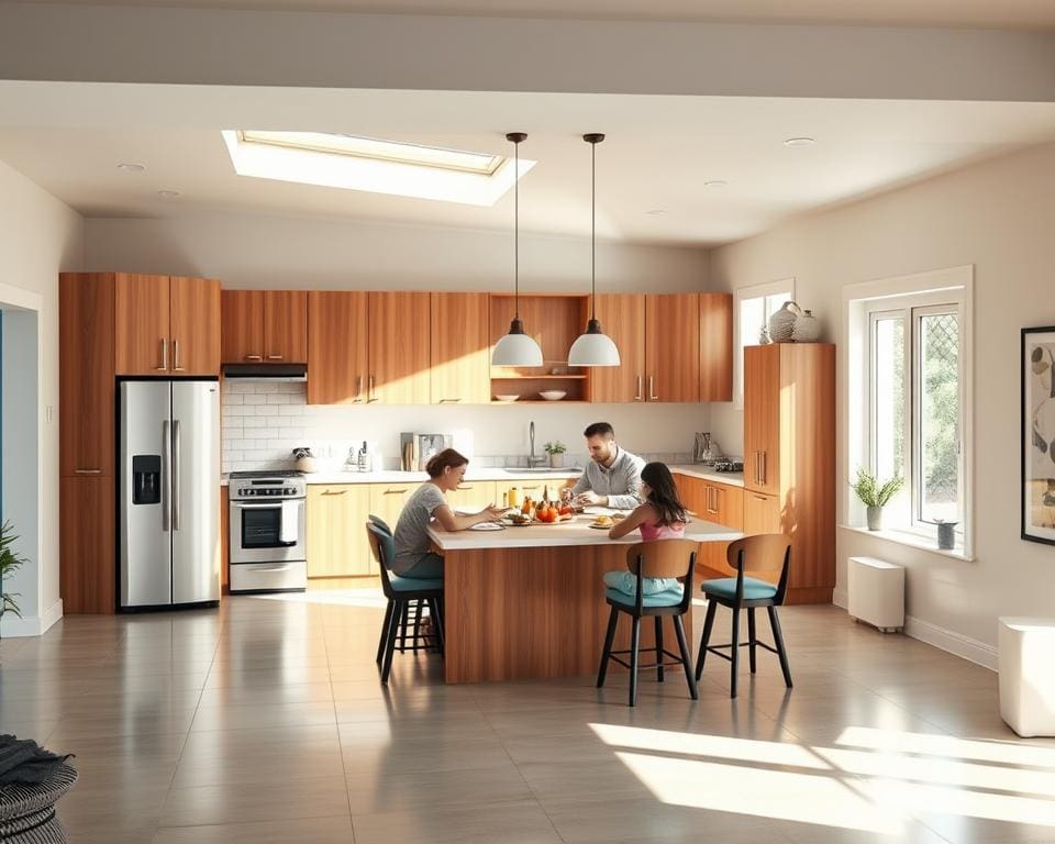 Wat zijn de voordelen van een open keuken?