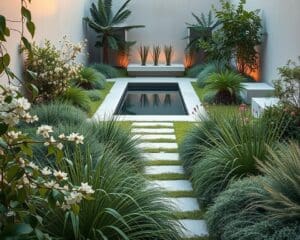 Hoe breng je zachtheid in een strakke buitenruimte?