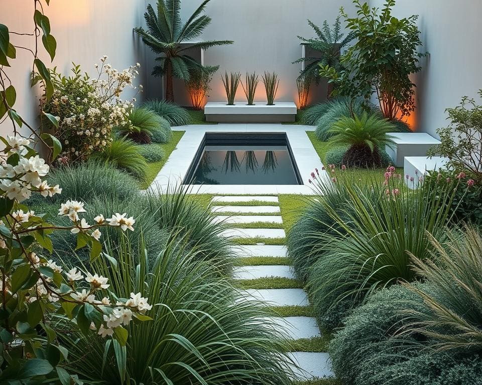 Hoe breng je zachtheid in een strakke buitenruimte?