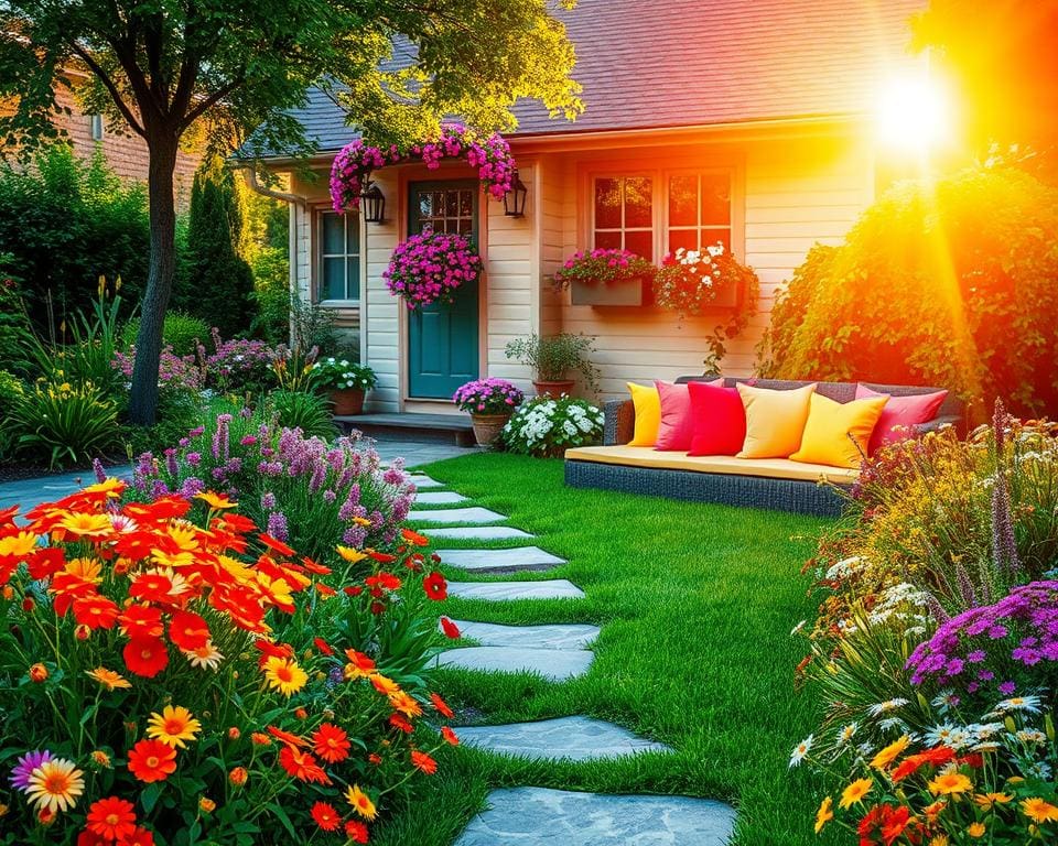 Hoe gebruik je kleur in je buitenruimte?