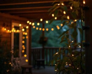 Hoe gebruik je lichtslingers voor avondwarmte?