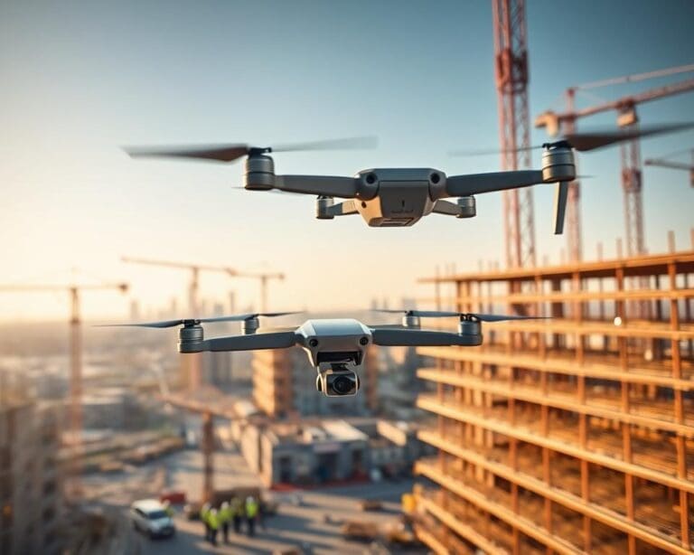 Hoe helpen drones bij inspectie van bouwplaatsen?