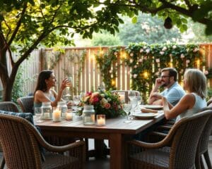 Waarmee maak je buiten eten gezelliger?