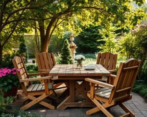 Waarom kiezen voor houten tuinmeubelen?