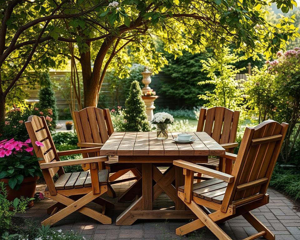 Waarom kiezen voor houten tuinmeubelen?