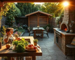 Wat maakt een buitenkeuken praktisch en gezellig?