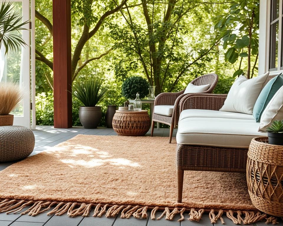 Wat maakt een buitenkleed comfortabel en stijlvol?