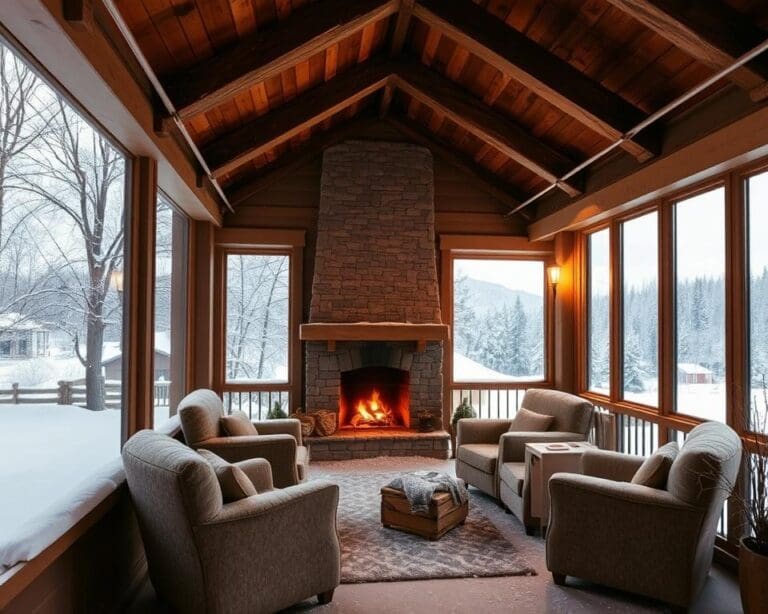 Wat maakt een veranda behaaglijk in de winter?