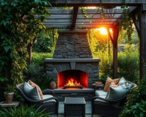 Wat maakt een vuurplaats het hart van de tuin?