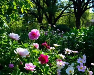 Welke bloemen bloeien in schaduwrijke hoekjes?