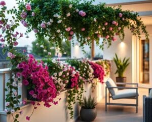 Welke bloemen passen bij een modern terras?
