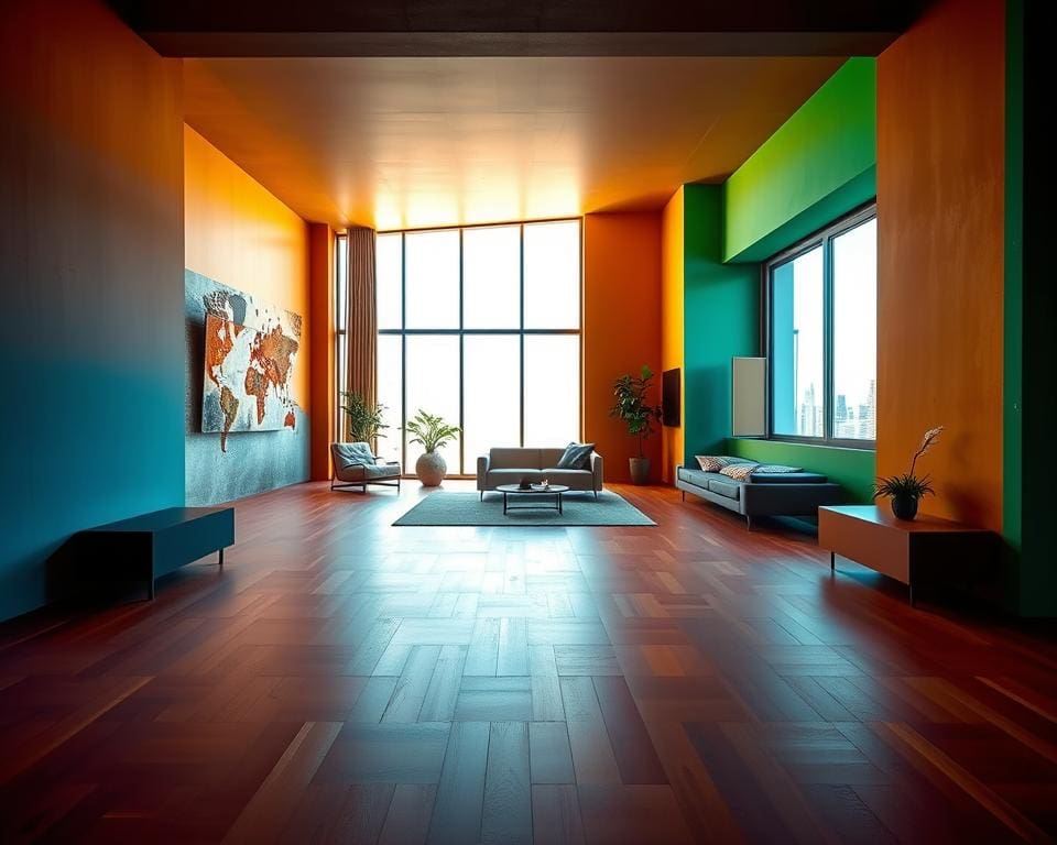 Welke kleuren versterken het gevoel van ruimte?