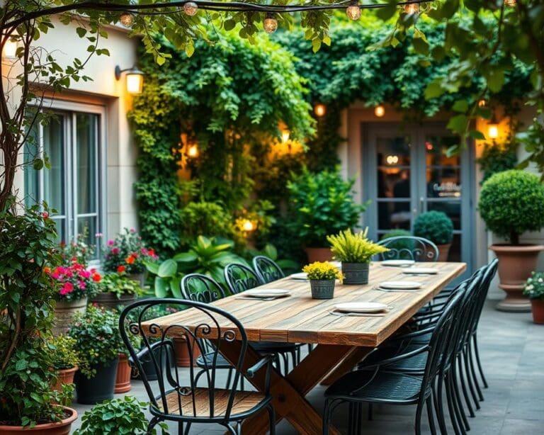 Welke meubels passen bij buiten dineren?